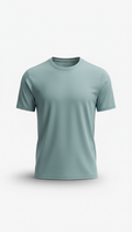 Blue Mist Training Tee In Breathable Mesh