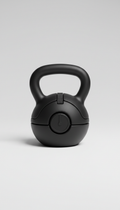 Matte black adjustable kettlebell
