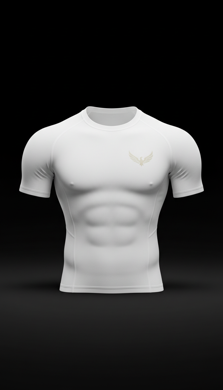 Phoenix white compression training shirt